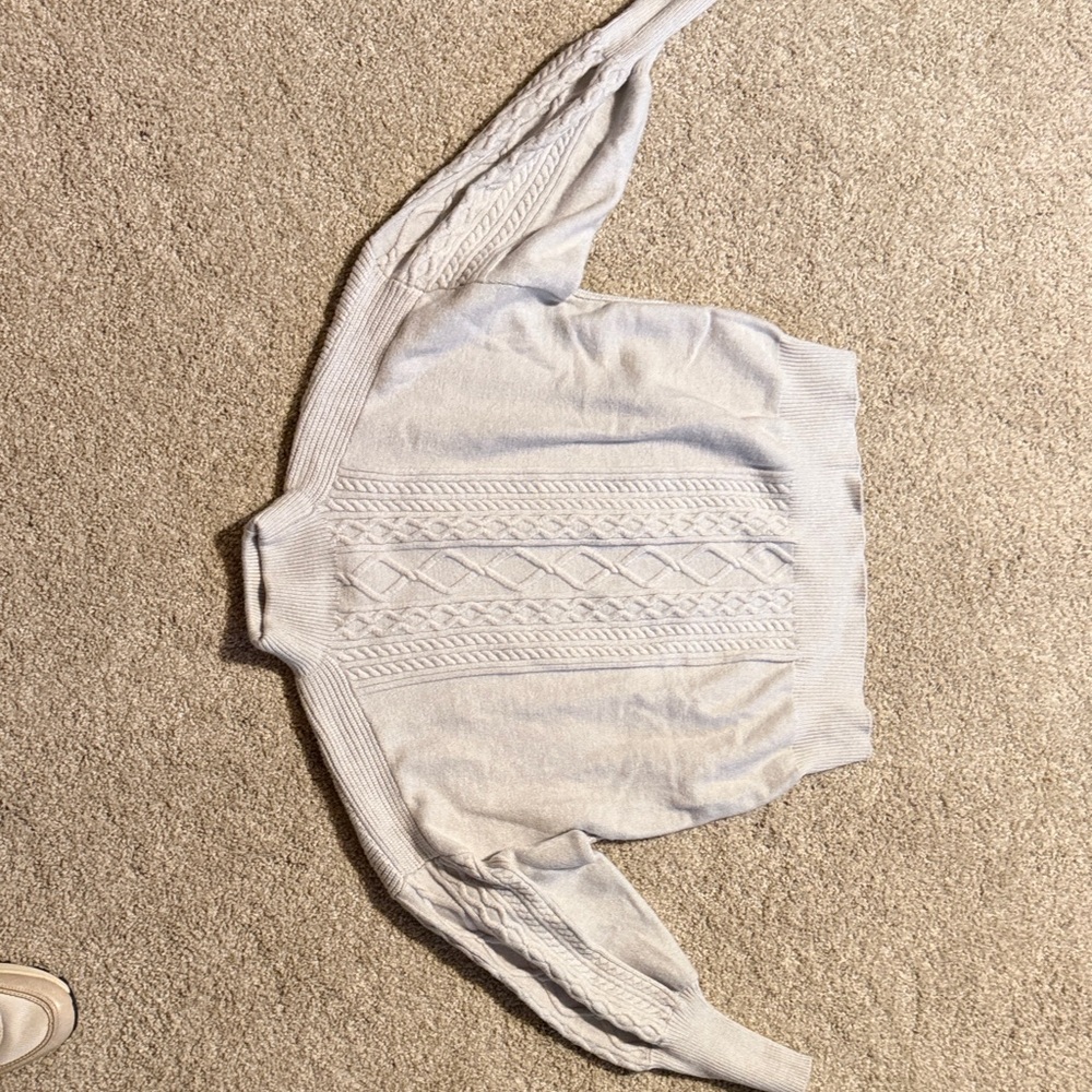 Cyrus Cream Cable Knit Sweater